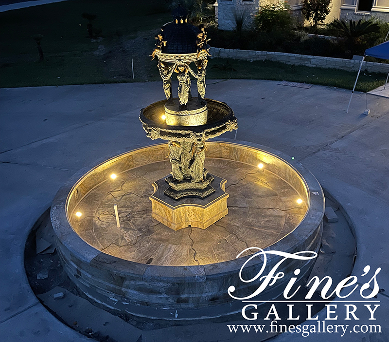 Bronze Fountains  - Luxurious Falls Fountain - BF-658